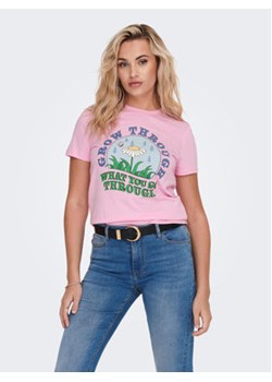 ONLY T-Shirt 15286727 Różowy Regular Fit ze sklepu MODIVO w kategorii Bluzki damskie - zdjęcie 168648363