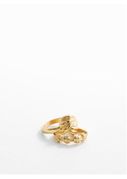 Mango Zestaw 2 pierścionków Dasha 67080446 Złoty ze sklepu MODIVO w kategorii Pierścionki - zdjęcie 168648443
