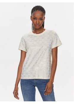 Pinko T-Shirt Quentin 100535 A1OS Beżowy Regular Fit ze sklepu MODIVO w kategorii Bluzki damskie - zdjęcie 168648480