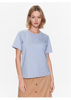 Calvin Klein Jeans T-Shirt Micro Logo K20K205454 Niebieski Regular Fit ze sklepu MODIVO w kategorii Bluzki damskie - zdjęcie 168648573