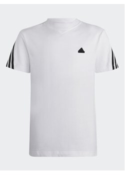 adidas T-Shirt Future Icons 3-Stripes T-Shirt HR6309 Biały Regular Fit ze sklepu MODIVO w kategorii T-shirty chłopięce - zdjęcie 168648831