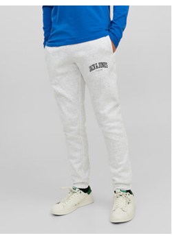 Jack&Jones Junior Spodnie dresowe 12237403 Szary Slim Fit ze sklepu MODIVO w kategorii Spodnie chłopięce - zdjęcie 168649244