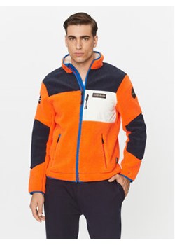 Napapijri Polar NP0A4GNT Pomarańczowy Regular Fit ze sklepu MODIVO w kategorii Bluzy męskie - zdjęcie 168649502