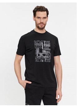 KARL LAGERFELD T-Shirt 755061 541221 Czarny Regular Fit ze sklepu MODIVO w kategorii T-shirty męskie - zdjęcie 168649523