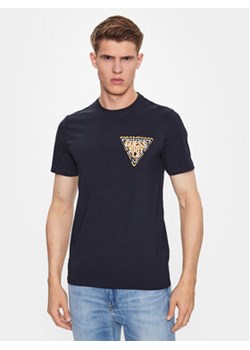 Guess T-Shirt M3YI22 J1314 Granatowy Slim Fit ze sklepu MODIVO w kategorii T-shirty męskie - zdjęcie 168649552