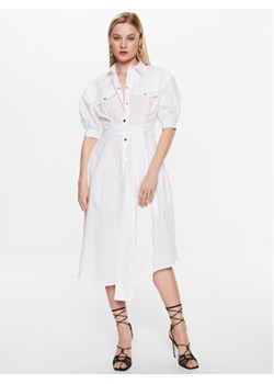 Pinko Sukienka koszulowa 100886 Y6VW Biały Regular Fit ze sklepu MODIVO w kategorii Sukienki - zdjęcie 168649584
