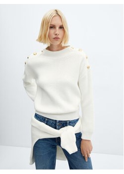 Mango Sweter Elegant 57009123 Biały Regular Fit ze sklepu MODIVO w kategorii Swetry damskie - zdjęcie 168650034