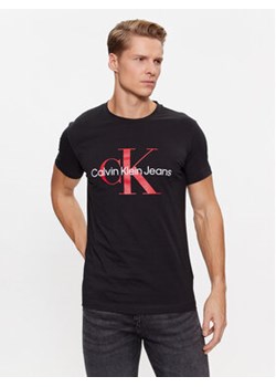 Calvin Klein Jeans T-Shirt J30J320935 Czarny Slim Fit ze sklepu MODIVO w kategorii T-shirty męskie - zdjęcie 168650073