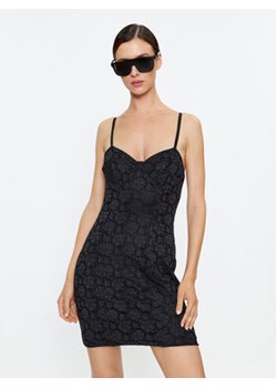 ROTATE Sukienka koktajlowa Lace 111030100 Czarny Slim Fit ze sklepu MODIVO w kategorii Sukienki - zdjęcie 168650532