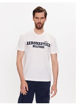 Aeronautica Militare T-Shirt 231TS2077J538 Écru Regular Fit ze sklepu MODIVO w kategorii T-shirty męskie - zdjęcie 168651164
