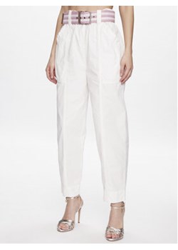 Pinko Spodnie materiałowe Rigore 100685 A0I4 Biały Relaxed Fit ze sklepu MODIVO w kategorii Spodnie damskie - zdjęcie 168651682
