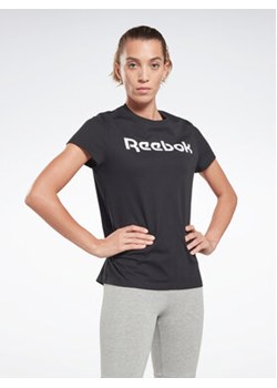 Reebok T-Shirt Training Essentials Graphic HT6184 Czarny Regular Fit ze sklepu MODIVO w kategorii Bluzki damskie - zdjęcie 168651714