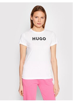 Hugo T-Shirt 50473813 Biały Slim Fit ze sklepu MODIVO w kategorii Bluzki damskie - zdjęcie 168651804