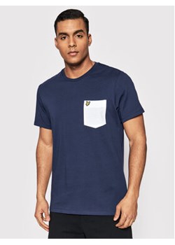 Lyle & Scott T-Shirt Contrast Pocket TS831VOG Granatowy Regular Fit ze sklepu MODIVO w kategorii T-shirty męskie - zdjęcie 168652144