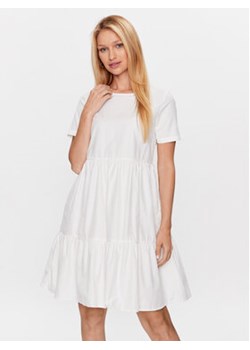Noisy May Sukienka codzienna Loone 27025216 Biały Relaxed Fit ze sklepu MODIVO w kategorii Sukienki - zdjęcie 168652223