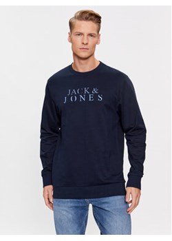 Jack&Jones Bluza 12244404 Granatowy Standard Fit ze sklepu MODIVO w kategorii Bluzy męskie - zdjęcie 168652392