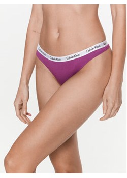 Calvin Klein Underwear Stringi 0000D1617E Fioletowy ze sklepu MODIVO w kategorii Majtki damskie - zdjęcie 168652462