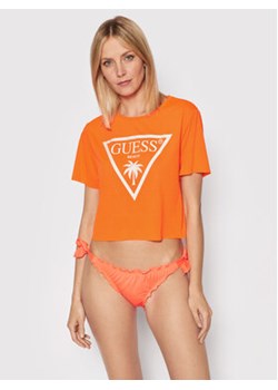 Guess T-Shirt E02I01 KB9I0 Pomarańczowy Regular Fit ze sklepu MODIVO w kategorii Bluzki damskie - zdjęcie 168652693