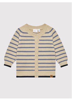 NAME IT Kardigan 13200012 Beżowy Regular Fit ze sklepu MODIVO w kategorii Bluzy i swetry - zdjęcie 168652750