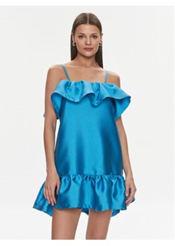 Silvian Heach Sukienka koktajlowa Vestito Corto GPP24396VE Niebieski Regular Fit ze sklepu MODIVO w kategorii Sukienki - zdjęcie 168652871