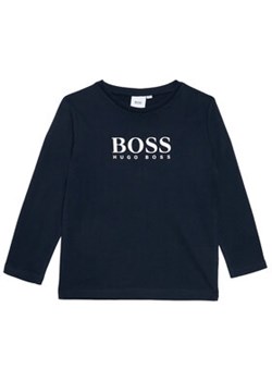 Boss Bluzka J25P21 D Granatowy Regular Fit ze sklepu MODIVO w kategorii Bluzki dziewczęce - zdjęcie 168653844