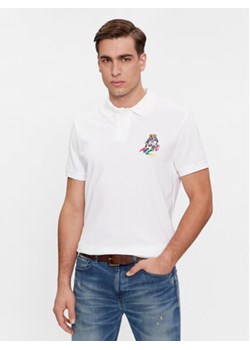 Polo Ralph Lauren Polo 710853312023 Biały Slim Fit ze sklepu MODIVO w kategorii T-shirty męskie - zdjęcie 168653962