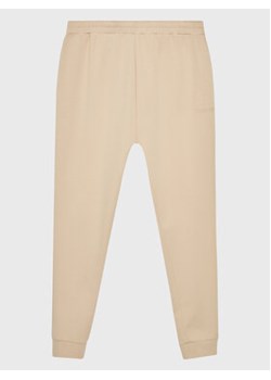 Calvin Klein Curve Spodnie dresowe Inclusive Micro Logo K20K204884 Beżowy Regular Fit ze sklepu MODIVO w kategorii Spodnie damskie - zdjęcie 168654181