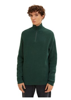 Tom Tailor Denim Sweter 1033779 Zielony Regular Fit ze sklepu MODIVO w kategorii Swetry męskie - zdjęcie 168654232