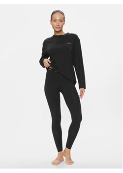 Calvin Klein Underwear Piżama 000QS7046E Czarny Regular Fit ze sklepu MODIVO w kategorii Piżamy damskie - zdjęcie 168655194