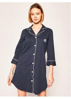 Lauren Ralph Lauren Koszula nocna I813702 Granatowy Regular Fit ze sklepu MODIVO w kategorii Koszule nocne - zdjęcie 168655540