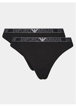 Emporio Armani Underwear Komplet 2 par stringów 163333 4R223 00020 Czarny ze sklepu MODIVO w kategorii Majtki damskie - zdjęcie 168655571