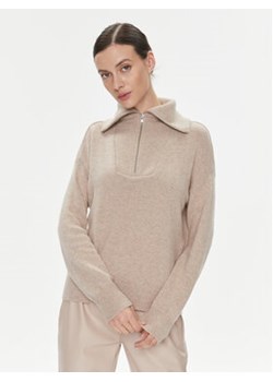 Marella Sweter Ruby1 2339460839200 Beżowy Regular Fit ze sklepu MODIVO w kategorii Swetry damskie - zdjęcie 168656301
