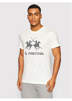 La Martina T-Shirt CCMR05 JS206 Biały Regular Fit ze sklepu MODIVO w kategorii T-shirty męskie - zdjęcie 168656781