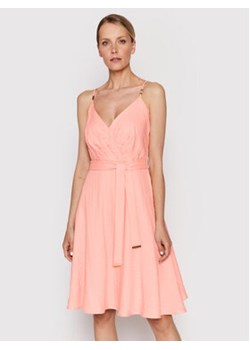 Morgan Sukienka letnia 221-REGGAE Różowy Regular Fit ze sklepu MODIVO w kategorii Sukienki - zdjęcie 168656794