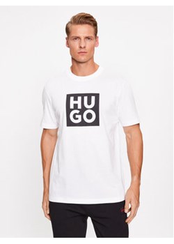 Hugo T-Shirt Daltor 50473891 Biały Regular Fit ze sklepu MODIVO w kategorii T-shirty męskie - zdjęcie 168657042