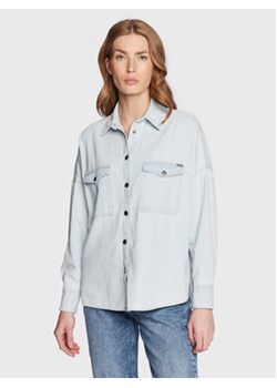 Guess Koszula jeansowa W3RH65 D4WH1 Niebieski Regular Fit ze sklepu MODIVO w kategorii Koszule damskie - zdjęcie 168657804