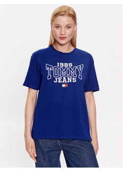 Tommy Jeans T-Shirt DW0DW16151 Granatowy Relaxed Fit ze sklepu MODIVO w kategorii Bluzki damskie - zdjęcie 168657812
