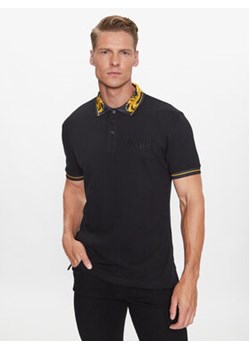 Versace Jeans Couture Polo 75GAGT05 Czarny Regular Fit ze sklepu MODIVO w kategorii T-shirty męskie - zdjęcie 168658402