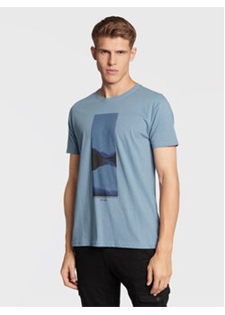 Solid T-Shirt Carchie 21107224 Niebieski Regular Fit ze sklepu MODIVO w kategorii T-shirty męskie - zdjęcie 168658473