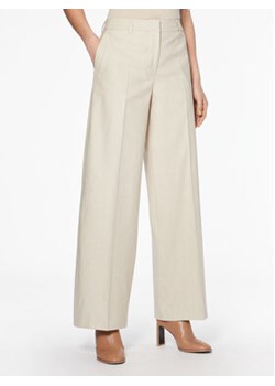 Calvin Klein Spodnie materiałowe K20K205226 Beżowy Wide Leg ze sklepu MODIVO w kategorii Spodnie damskie - zdjęcie 168658562