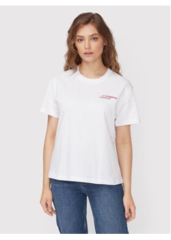 The Kooples T-Shirt Carry Over FTSC25026K Biały Regular Fit ze sklepu MODIVO w kategorii Bluzki damskie - zdjęcie 168658821