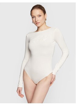 Guess Body W3RP28 K68D2 Biały Slim Fit ze sklepu MODIVO w kategorii Bluzki damskie - zdjęcie 168658854