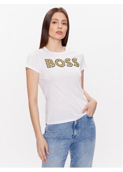 Boss T-Shirt 50484646 Biały Slim Fit ze sklepu MODIVO w kategorii Bluzki damskie - zdjęcie 168659144