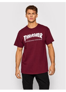 Thrasher T-Shirt Skatemag Bordowy Regular Fit ze sklepu MODIVO w kategorii T-shirty męskie - zdjęcie 168659222