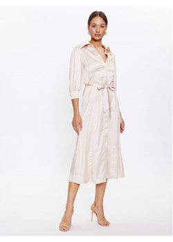 Glamorous Sukienka koszulowa GS0470 Beżowy Regular Fit ze sklepu MODIVO w kategorii Sukienki - zdjęcie 168659242