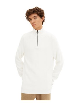 Tom Tailor Denim Sweter 1033779 Biały Regular Fit ze sklepu MODIVO w kategorii Swetry męskie - zdjęcie 168659274