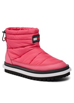 Tommy Jeans Botki Tjw Padded Flat Boot EN0EN02292 Różowy ze sklepu MODIVO w kategorii Śniegowce damskie - zdjęcie 168659312