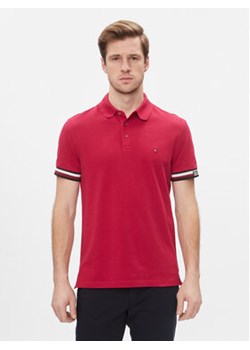 Tommy Hilfiger Polo Monotype Flag MW0MW33585 Czerwony Slim Fit ze sklepu MODIVO w kategorii T-shirty męskie - zdjęcie 168659831