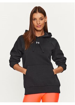 Under Armour Bluza Ua Rival Fleece Hoodie 1379500 Czarny Loose Fit ze sklepu MODIVO w kategorii Bluzy damskie - zdjęcie 168659892