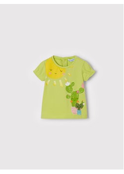 Mayoral T-Shirt 1034 Zielony Regular Fit ze sklepu MODIVO w kategorii Bluzki dziewczęce - zdjęcie 168660040